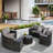 Half-Moon 11 Patio Furniture Assembly - Round With Tempered Glass Coffee Table , Washable Cushion Substances, Attribute Array Sectional Machine Contents, Character-40090433