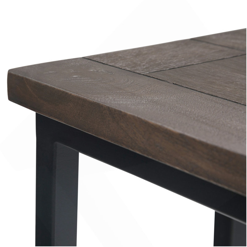 Skyler - Table d'appoint en C - Brun noyer