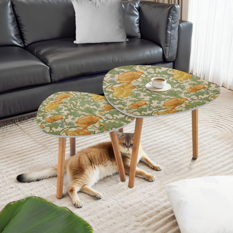 Ensemble de 2 tables basses gigognes Triangle