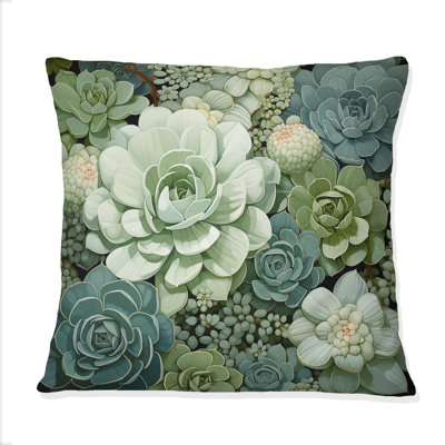 Coussin Green Succulents