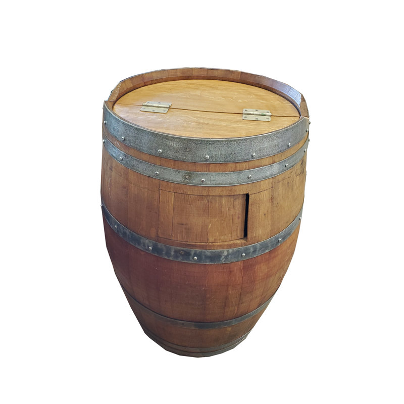 Solid Wood Swing Top Kitchen Trash Can - 52 Gallons