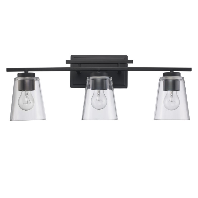 Éclairage de salle de bain à intensité variable 3 lumières 24,25 po Bostrom, Noir