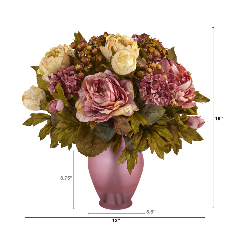 Peony Arrangement in Vase