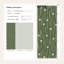 Papier peint crème avec rayures verticales vert olive-1405904879