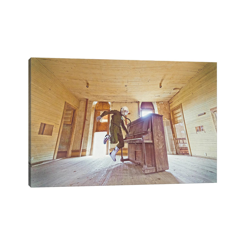 The Lonely Astronaut XX 1 Piece Wrapped Canvas Wall Art, 20.32 cm H x 30.48 cm W