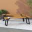 Banc de construction en bois durable pour patio, jardin ou porche