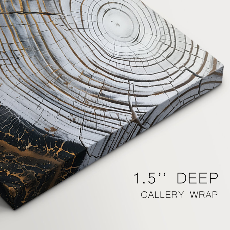 Série ABSTRACT CCLxxix - Toile tendue sur mesure - 3 pièces, H 12 po x l 24 po