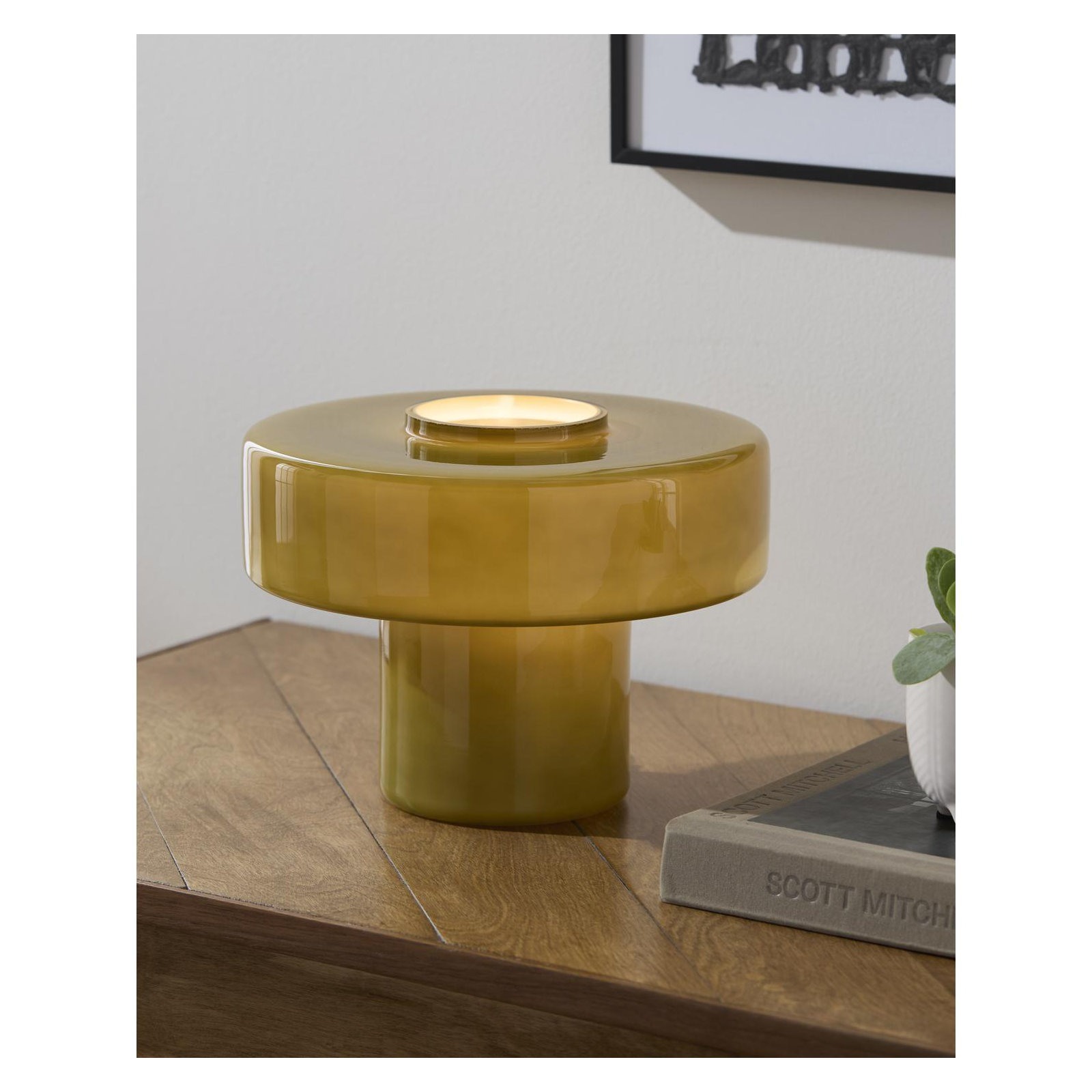 Rainville Table Lamp, Yellow