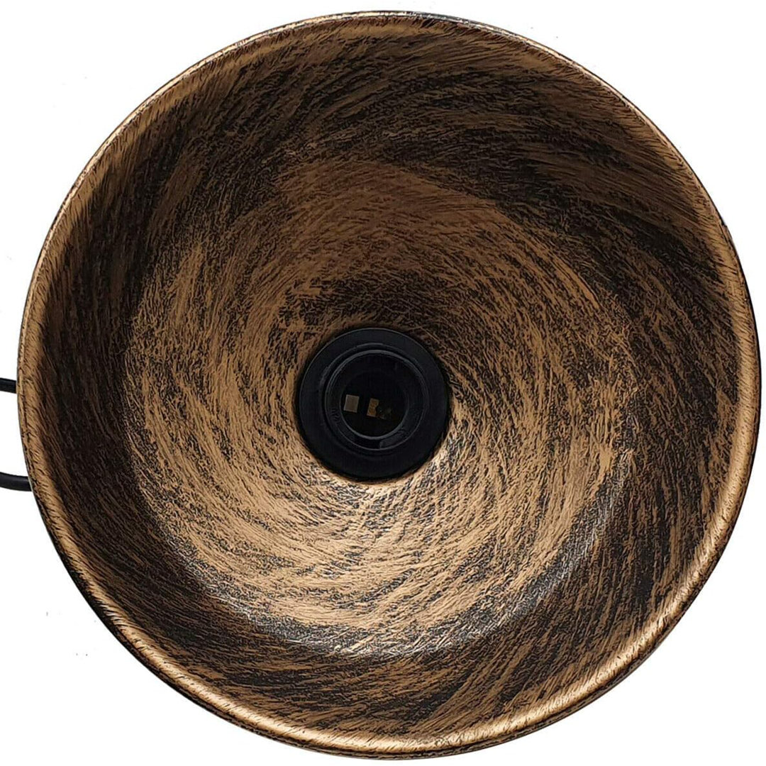 1 - Light Brushed Copper Bowl Pendant