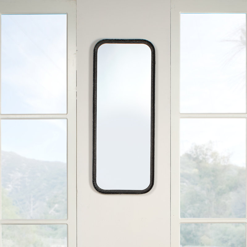 Capital Rectangle Metal Mirror, Black
