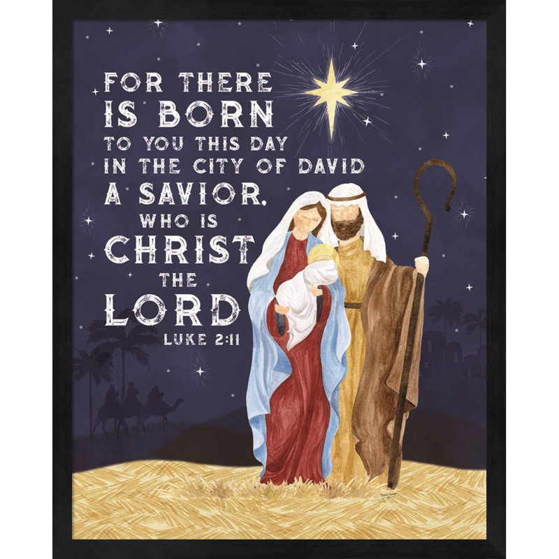 «Come Let Us Adore him Portrait VI-Christ The Lord» par Tara Reed, art mural encadré