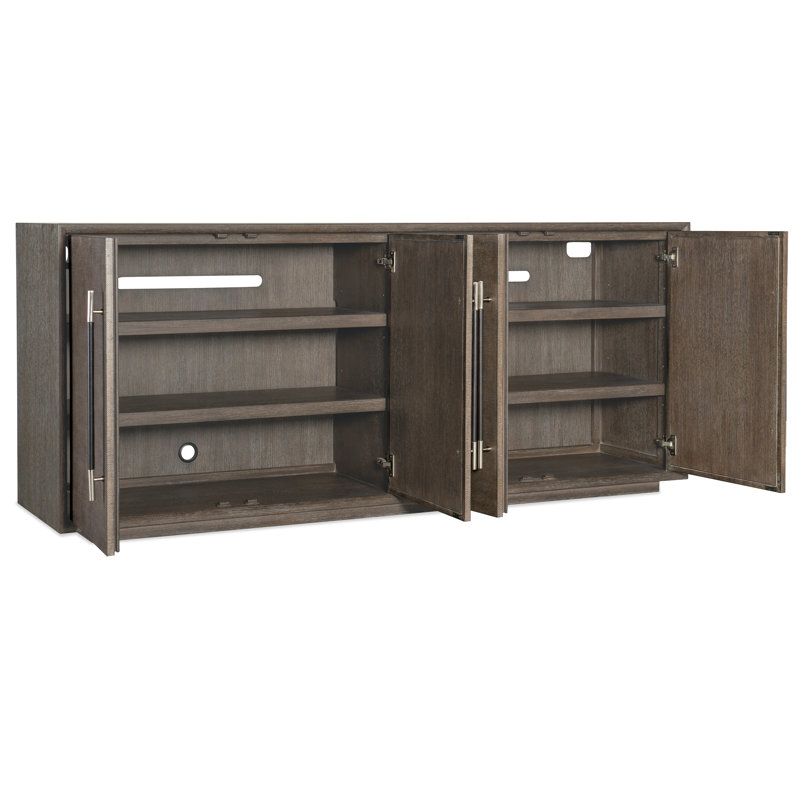 Modern Mood Entertainment Console, Dark Wood/Mink