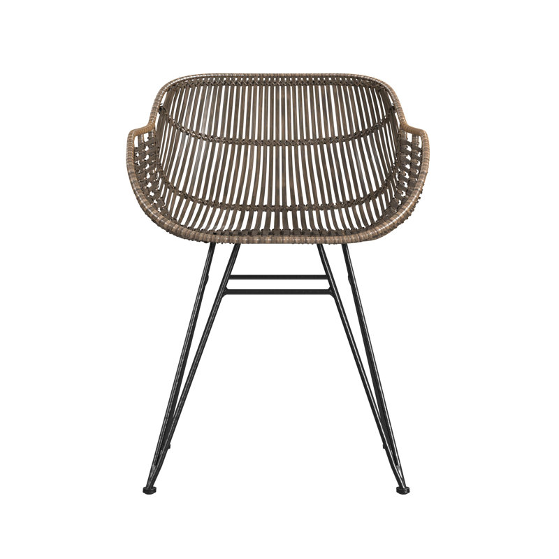 Fauteuil à dossier Windsor brun
