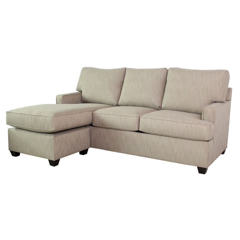 80.5" Wide Reversible Modular Sofa & Chaise with Ottoman, Ridgecrest Putty, Hybrid