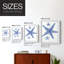 Blue Sea Stars III, reproduction encadrée - bois massif-153555642-153555643