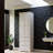 Tall Storage Cabinet with Three Drawers for Bathroom/Office, Black