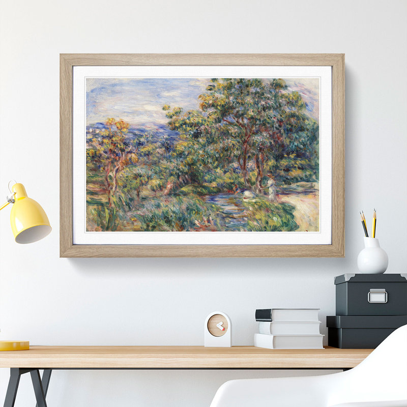 Le Beal by Pierre-Auguste Renoir - Picture Frame Painting, Oak Framed, 36cm H x 48cm W x 2cm D