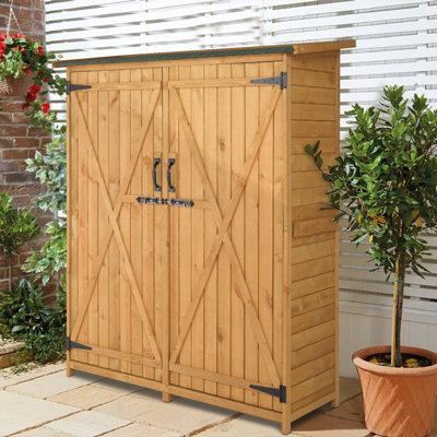 Remise de jardin en bois massif 5,3 pi x 4,5 pi