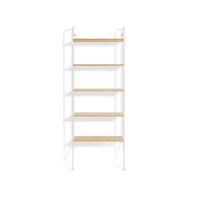 Hitch Etagere Bookcase, Black/Walnut