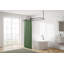 Tringle de douche ovale à fixation murale en aluminium avec support de plafond pour baignoire autoportante sur pieds Utopia Alley-69959842