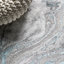 Tapis gris / turquoise Swirl-1694523730