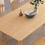 Table de salle à manger rectangulaire en bois d'hévéa massif pour la salle à manger / cuisine-1249292628