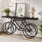 70.9? Extra Long Console Table with Bicycle Base, Narrow Sofa Table Industrial Entryway Table-1569280340-1566125484