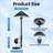 Low Voltage Metal Landscape Lighting Kit with Photocell Transformer, 3000K Warm White, IP66 Waterproof, Timer Modes, 5W LED Path Lights-125564181
