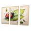 «Ladybug On A Leaf», reproduction sur toile 3 pièces-87930573-87930570