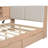 Wooden L-Shaped Daybed Corner Bed Under-Bed Drawers  With Storage Bookcase And Upholstered Headboard And USB Charging Ports For Limited Space-1351706950-1351706945