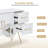 Decorah Barber Beauty Station Styling Station Makeup Vanity Cabinet for Salon