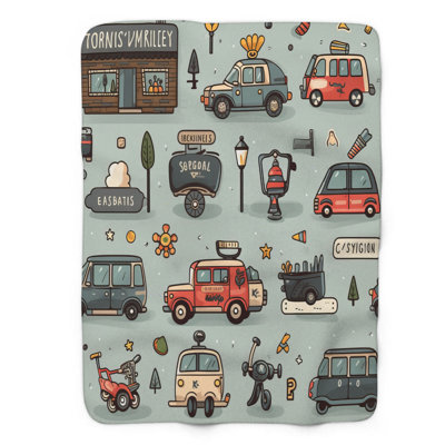 Miniature cars - 1 Piece Premium Blanket