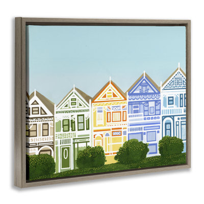 Cadre flottant peint pour maison de dames, design par Evelyn Coleman