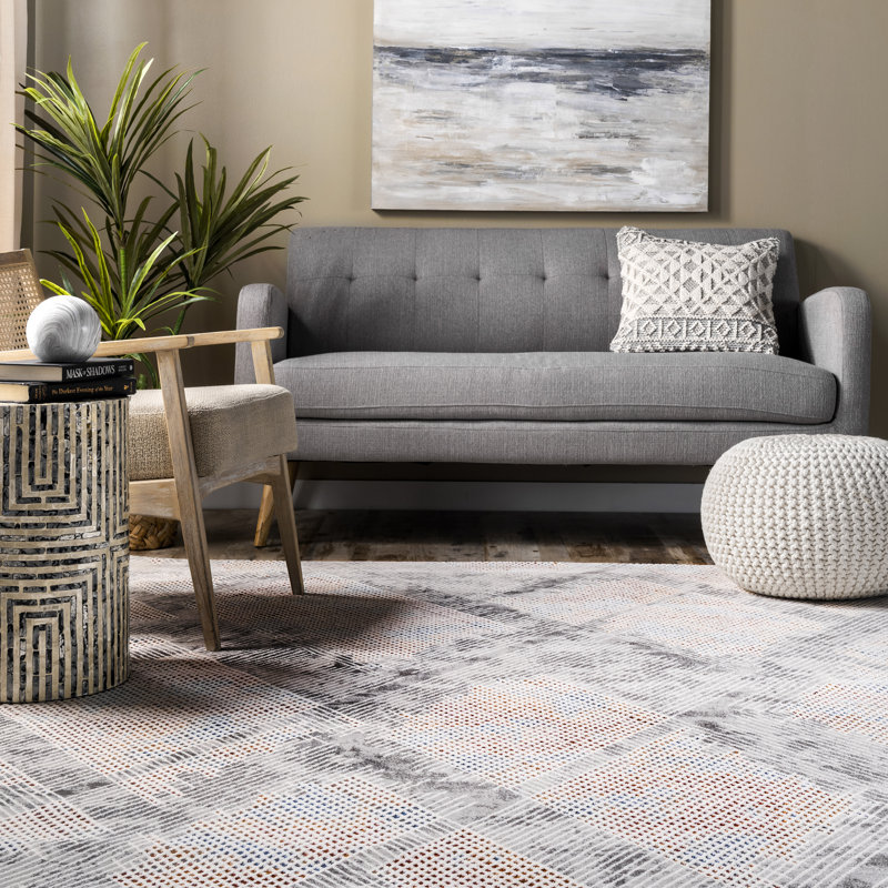 Abstract Indoor Rug, Rectangle 5' x 8'