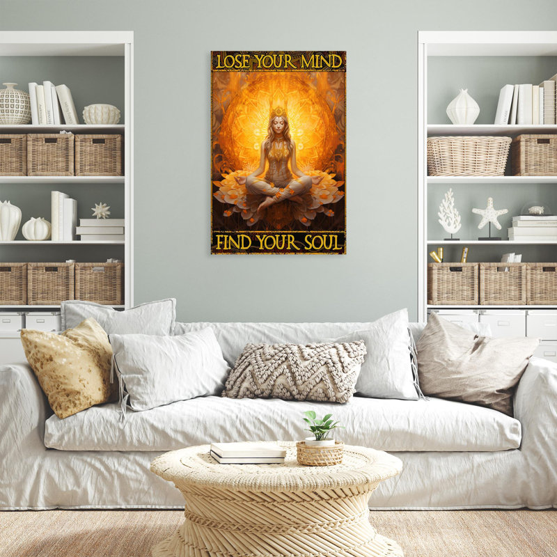 Masa Yoga Lose Your Mind On Canvas Print, H 36 po x l 24 po x P 1,25 po