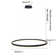 Stockham 1-Light Unique Geometric LED Pendant Circle Ring Chandelier Remote Dimmable