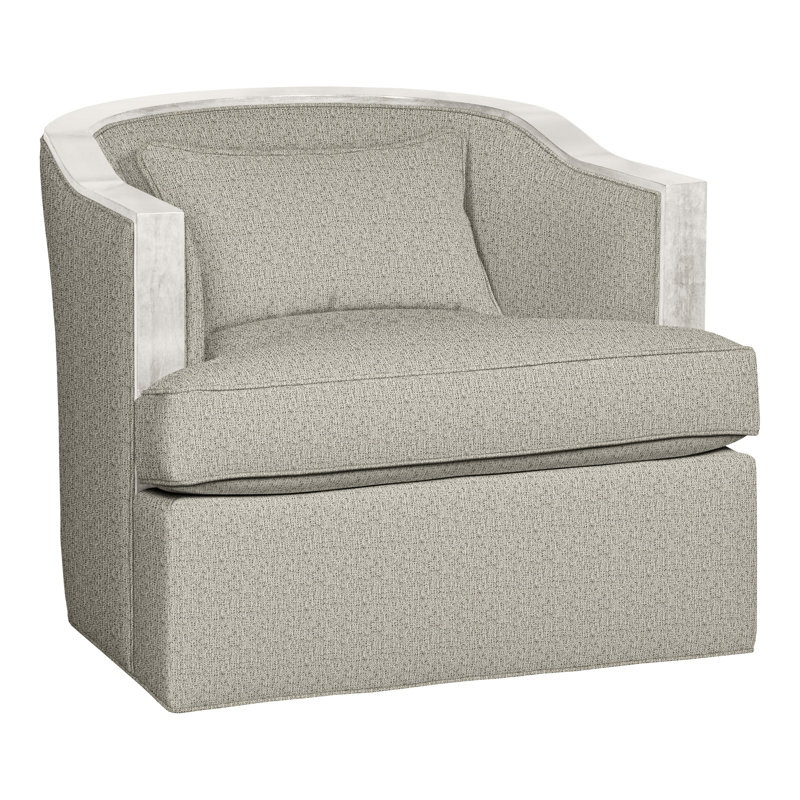Fauteuil d'appoint pivotant Thom Filicia, Métal Tuck, Casablanca