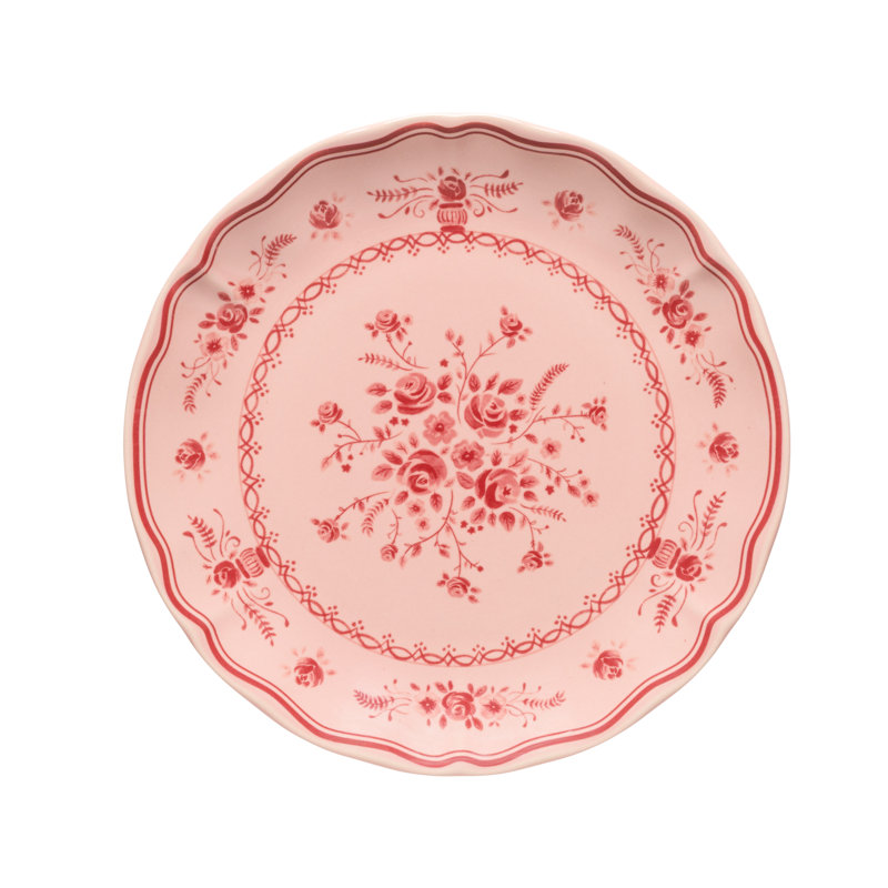 Vila Salad Plates, Pink/Red