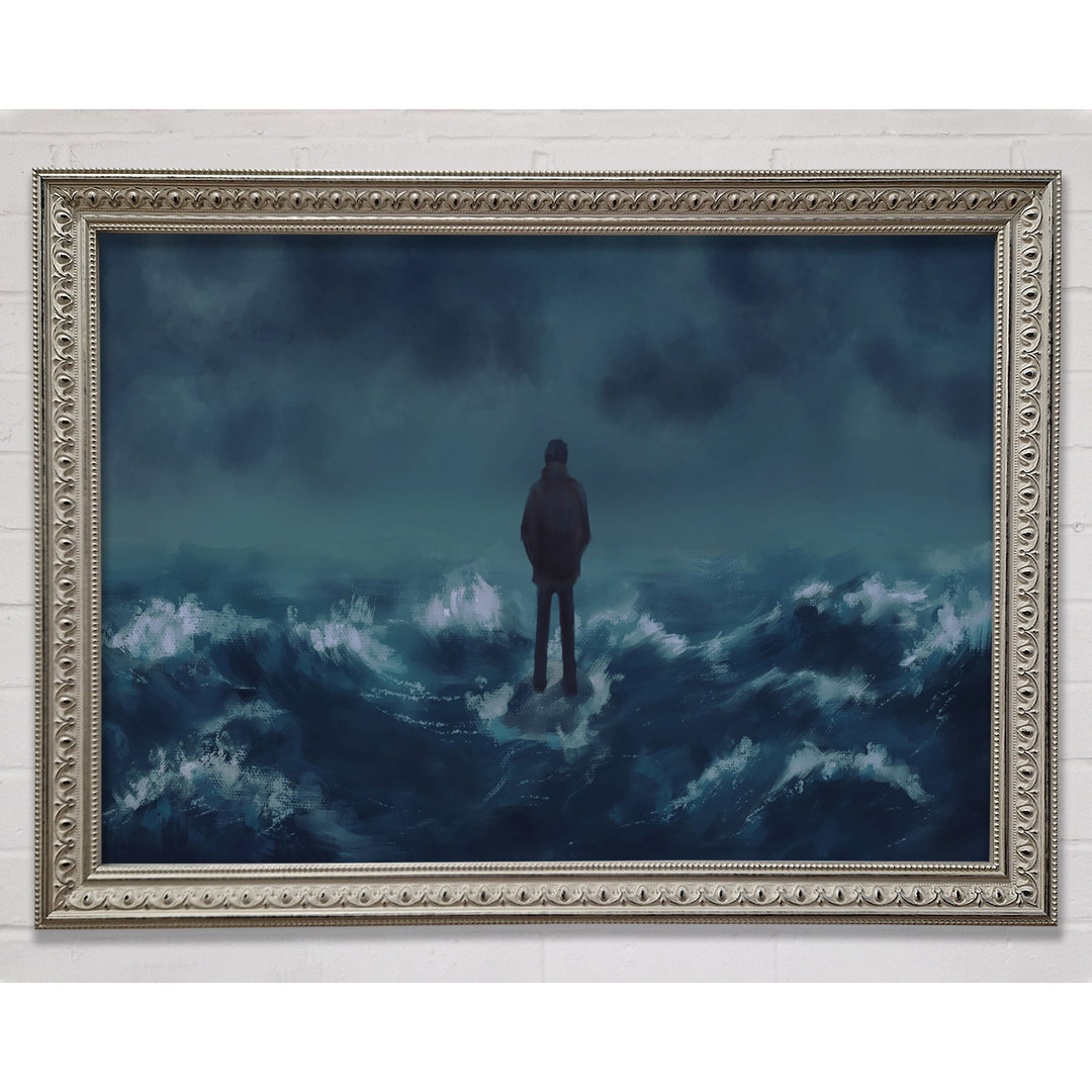 Standing On The Crashing Waves - Einzelne Bilderrahmen Kunstdrucke