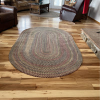 Langley Street Entwistle Handcrafted Braided Wool Oatmeal Rug & Reviews