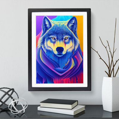 Wolf Dripping Paint No.1 Abstract - Wall Art