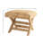 Woven Water Hyacinth and Wood Stool-1875503023