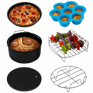 ALJ Round Air Fryer Replacement Tray for 2QT Bella Pro Series Air Fryers,  Upgraded Double-layer Nonstick Coating Air Fryer Grill Crisper Plate Pan