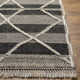 Leanna Moroccan Hand Knotted Wool Gray/Black/Cream Area Rug