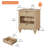 Bibbee 19.6 " W Nightstand