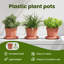 Round Flower Pot 6 Pcs Plastic-701502282-701502281