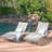 CRETE WICKER CHAISE LOUNGE