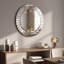 Miroir mural rond en biseau moderne Meira