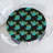 Winston Porter Tropical Fitted Round Tablecloth Diameter Indigo and Multicolor-1150353060-1150353083