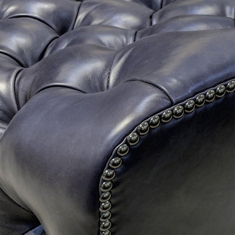 Arangle standard en cuir véritable capitonné de 28 po de largeur Arledge